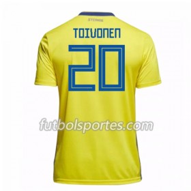 Camisetas Suecia Toivonen 20 Primera Equipacion Mundial 2018